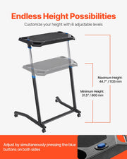Mobile Cycling Desk Foldable Bike Trainer Fitness Desk with Lockable Wheel V952-KYDZXCFWTDGLSFAACV0