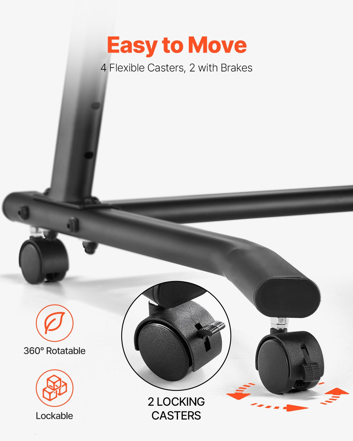 Mobile Cycling Desk Foldable Bike Trainer Fitness Desk with Lockable Wheel V952-KYDZXCFWTDGLSFAACV0