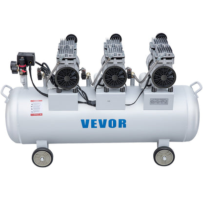 Oil Free Air Compressor Air Compressor Tank 100L 3HP Ultra Silent Inflator V952-KYJ750-3-100LLDW1V3