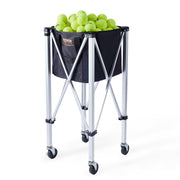 Foldable Tennis Ball Hopper, Holds 180 Tennis Balls, Lightweight Aluminum Alloy Tennis Ball Basket Cart with V952-KZDBXSWQTC182488OV0