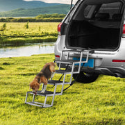 Dog Stair for Cars, Wide 5-step Dog Car Steps, Folding Dog Car Ramp with Nonslip Surface, Portable Pet Steps V952-KZDGLT5STEP1DLM2TV0