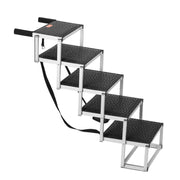 Dog Stair for Cars, Wide 5-step Dog Car Steps, Folding Dog Car Ramp with Nonslip Surface, Portable Pet Steps V952-KZDGLT5STEP1DLM2TV0