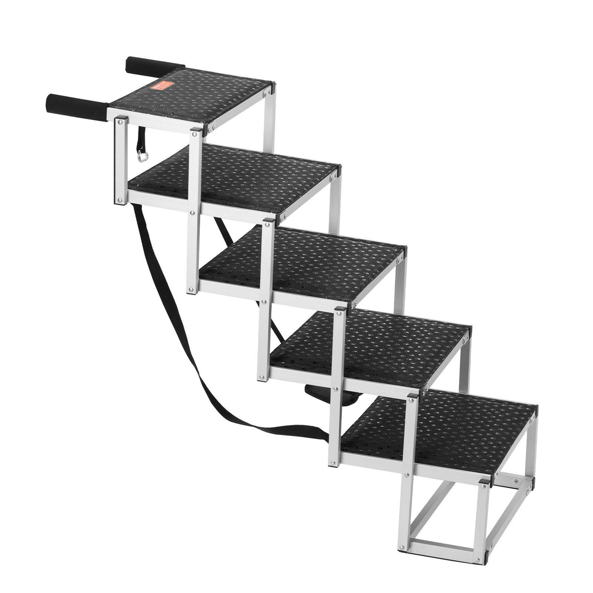 Dog Stair for Cars, Wide 5-step Dog Car Steps, Folding Dog Car Ramp with Nonslip Surface, Portable Pet Steps V952-KZDGLT5STEP1DLM2TV0