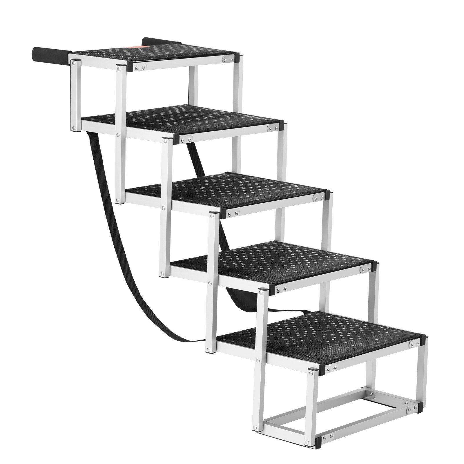 Dog Stair for Cars, Wide 5-step Dog Car Steps, Folding Dog Car Ramp with Nonslip Surface, Portable Pet Steps V952-KZDGLT5STEP1DLM2TV0