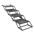 Dog Stairs for Car, 4 Steps Extra Wide Foldable Dog Ramp for Large Dogs with Non-Slip Surface, Portable V952-KZDGLTEKJCDJEVRSN001V0