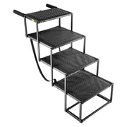 Dog Stairs for Car, 4 Steps Extra Wide Foldable Dog Ramp for Large Dogs with Non-Slip Surface, Portable V952-KZDGLTEKJCDJEVRSN001V0