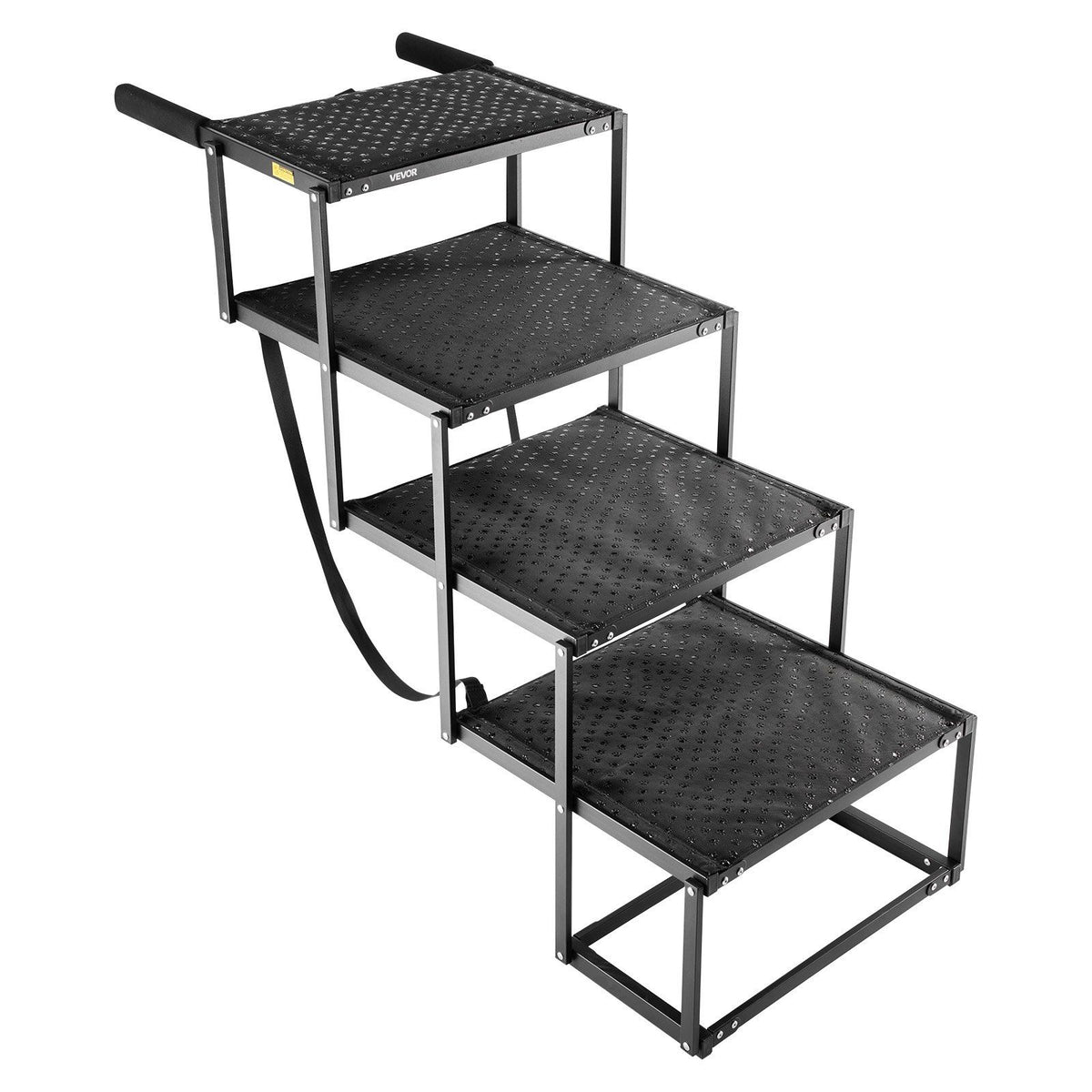 Dog Stairs for Car, 4 Steps Extra Wide Foldable Dog Ramp for Large Dogs with Non-Slip Surface, Portable V952-KZDGLTEKJCDJEVRSN001V0
