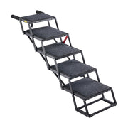 Dog Stairs for Car, 5 Steps Extra Wide Foldable Dog Ramp for Large Dogs with Non-Slip Rug Surface, Portable V952-KZDGLTEKMZFHUGZNR001V0