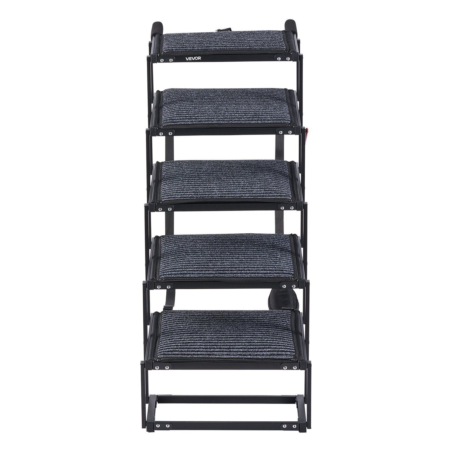 Dog Stairs for Car, 5 Steps Extra Wide Foldable Dog Ramp for Large Dogs with Non-Slip Rug Surface, Portable V952-KZDGLTEKMZFHUGZNR001V0