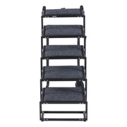 Dog Stairs for Car, 5 Steps Extra Wide Foldable Dog Ramp for Large Dogs with Non-Slip Rug Surface, Portable V952-KZDGLTEKMZFHUGZNR001V0