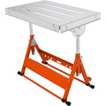 Welding Table 30" x 20", 400lbs Load Capacity Steel Welding Workbench Table on Wheels, Folding Work Bench V952-KZDHZ400LB302X80EV0