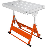 Welding Table 30" x 20", 400lbs Load Capacity Steel Welding Workbench Table on Wheels, Folding Work Bench V952-KZDHZ400LB302X80EV0