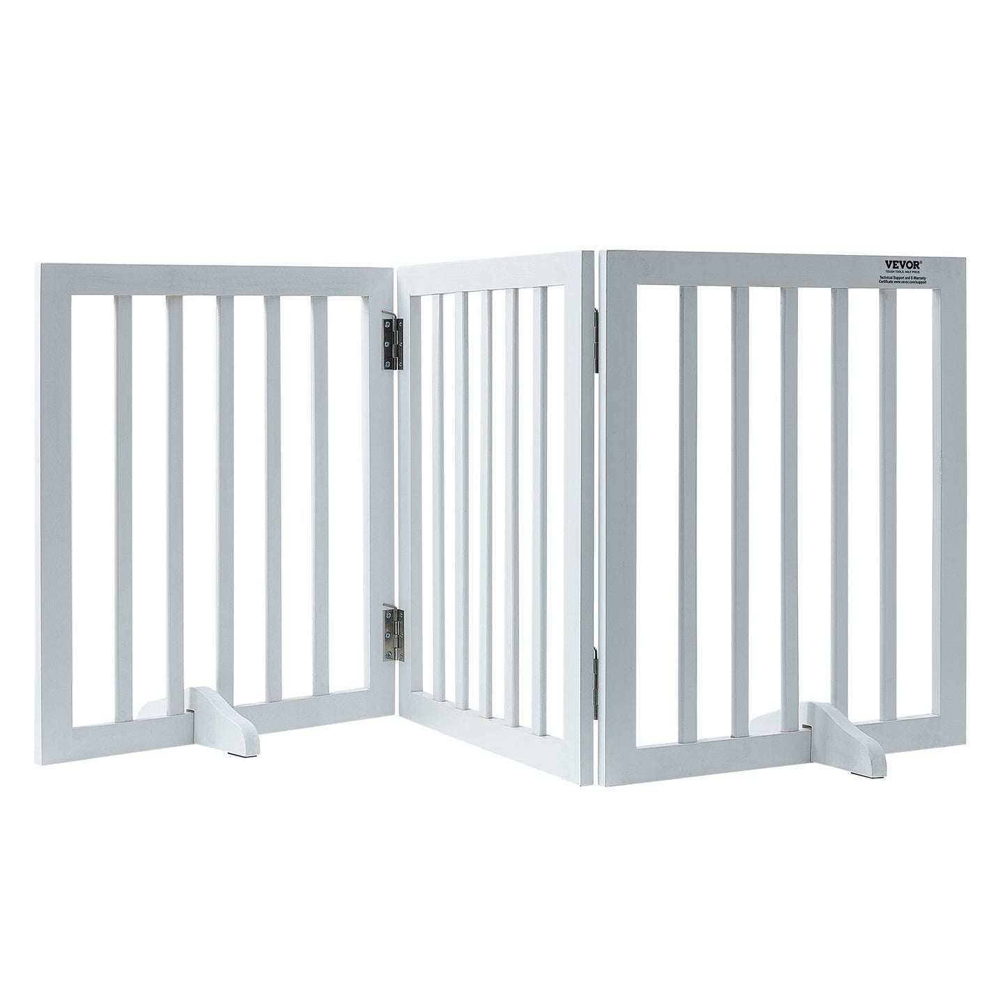 Free Standing Dog Gate, 24" H x 60" W Freestanding Pet Gate, 3 Panels Foldable Dog Gate for Wide and Narrow V952-KZDMZCWMBSMZ75YGXV0