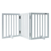 Free Standing Dog Gate, 24" H x 60" W Freestanding Pet Gate, 3 Panels Foldable Dog Gate for Wide and Narrow V952-KZDMZCWMBSMZ75YGXV0