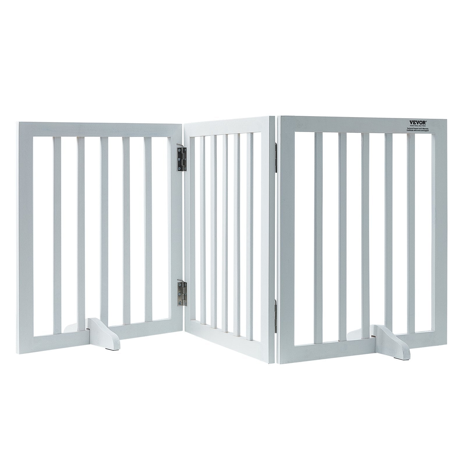Free Standing Dog Gate, 24" H x 60" W Freestanding Pet Gate, 3 Panels Foldable Dog Gate for Wide and Narrow V952-KZDMZCWMBSMZ75YGXV0
