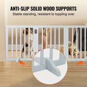 Free Standing Dog Gate, 24" H x 60" W Freestanding Pet Gate, 3 Panels Foldable Dog Gate for Wide and Narrow V952-KZDMZCWMBSMZ75YGXV0