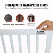 Free Standing Dog Gate, 24" H x 60" W Freestanding Pet Gate, 3 Panels Foldable Dog Gate for Wide and Narrow V952-KZDMZCWMBSMZ75YGXV0