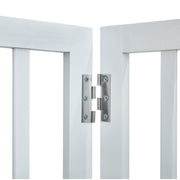 Free Standing Dog Gate, 24" H x 60" W Freestanding Pet Gate, 3 Panels Foldable Dog Gate for Wide and Narrow V952-KZDMZCWMBSMZ75YGXV0