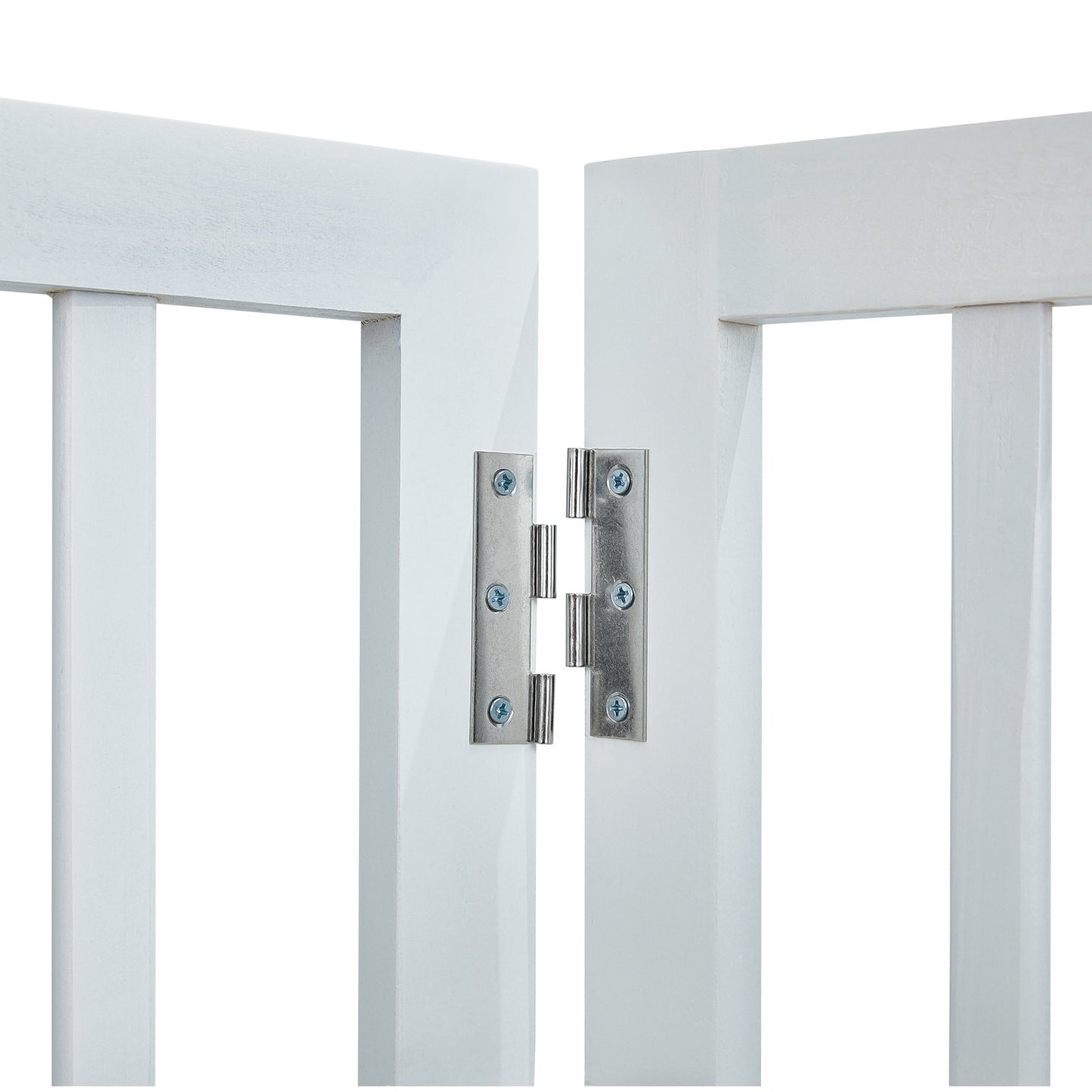 Free Standing Dog Gate, 24" H x 80.3" W Freestanding Pet Gate, 4 Panels Foldable Dog Gate for Wide and Narrow V952-KZDMZCWMBSMZLUM3SV0