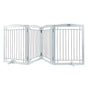 Free Standing Dog Gate, 32" H x 96.5" W Freestanding Pet Gate, 4 Panels Foldable Dog Gate for Wide and Narrow V952-KZDMZCWMBSSMNJA1FV0