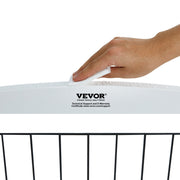 Free Standing Dog Gate, 32" H x 96.5" W Freestanding Pet Gate, 4 Panels Foldable Dog Gate for Wide and Narrow V952-KZDMZCWMBSSMNJA1FV0