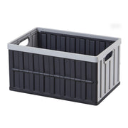 Plastic Collapsible Storage Bins with Lids, 65L 3 Packs, Stackable Folding Storage Crates with Handles, Holds V952-KZDSLCWXHHS671U7U001V0