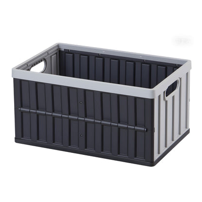 Plastic Collapsible Storage Bins with Lids, 65L 3 Packs, Stackable Folding Storage Crates with Handles, Holds V952-KZDSLCWXHHS671U7U001V0