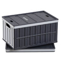 Plastic Collapsible Storage Bins with Lids, 65L 2 Packs, Stackable Folding Storage Crates with Handles, Holds V952-KZDSLCWXHHS6YVX56001V0