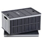 Plastic Collapsible Storage Bins with Lids, 65L 2 Packs, Stackable Folding Storage Crates with Handles, Holds V952-KZDSLCWXHHS6YVX56001V0