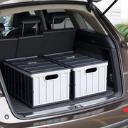 Plastic Collapsible Storage Bins with Lids, 65L 2 Packs, Stackable Folding Storage Crates with Handles, Holds V952-KZDSLCWXHHS6YVX56001V0