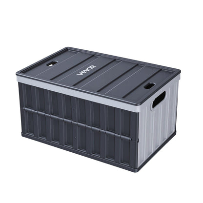 Plastic Collapsible Storage Bins with Lids, 65L 2 Packs, Stackable Folding Storage Crates with Handles, Holds V952-KZDSLCWXHHS6YVX56001V0