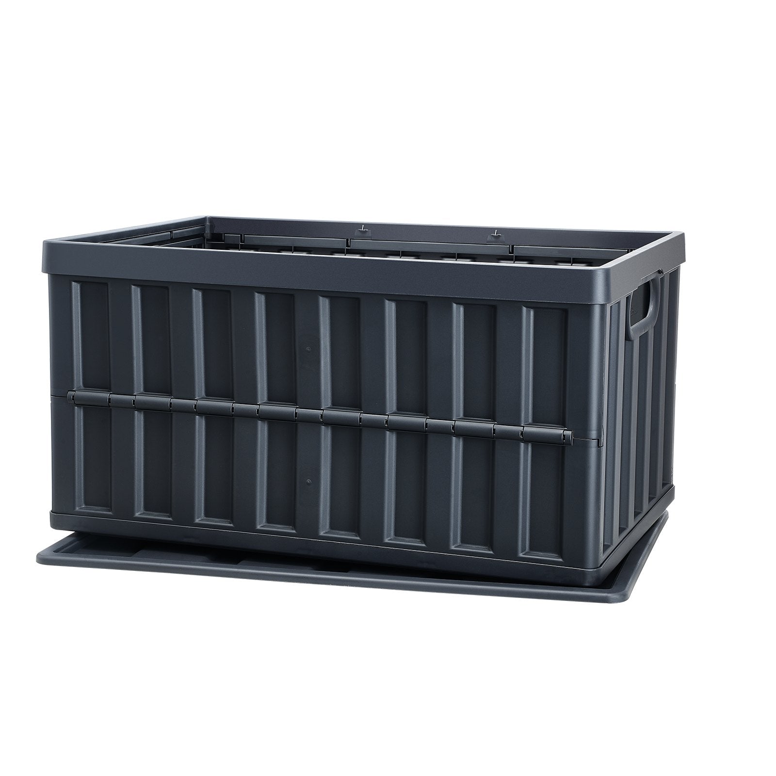 Collapsible Storage Bins with Lids, 65L 3 Packs, Folding Plastic Stackable Utility Crates with Handles, Large V952-KZDSLCWXHS64HOR3QV0