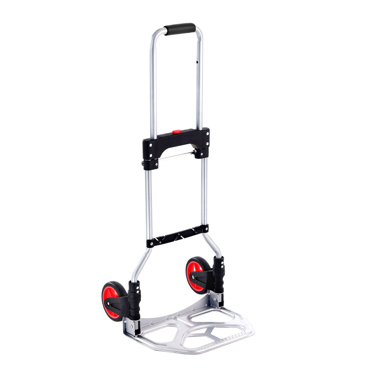 Folding Hand Truck, 80 kg Load Capacity, Aluminum Portable Cart, Convertible Hand Truck and Dolly with V952-KZDSTHC175B0QUTVIV0