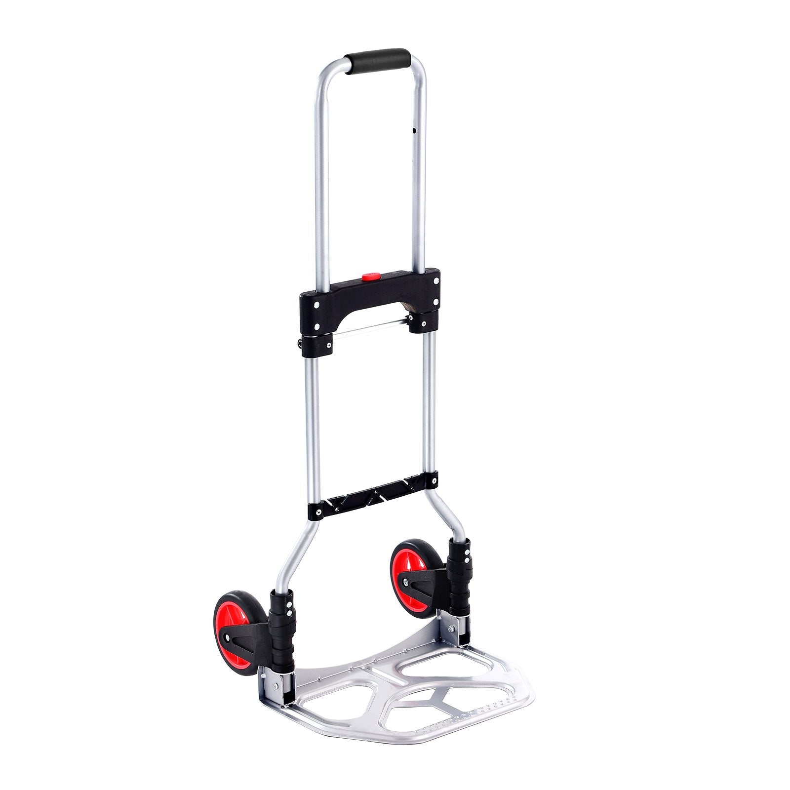 Folding Hand Truck, 80 kg Load Capacity, Aluminum Portable Cart, Convertible Hand Truck and Dolly with V952-KZDSTHC175B0QUTVIV0