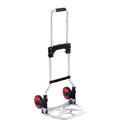 Folding Hand Truck, 80 kg Load Capacity, Aluminum Portable Cart, Convertible Hand Truck and Dolly with V952-KZDSTHC175B0QUTVIV0