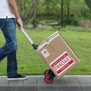 Folding Hand Truck, 80 kg Load Capacity, Aluminum Portable Cart, Convertible Hand Truck and Dolly with V952-KZDSTHC175B0QUTVIV0