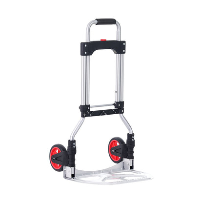 Folding Hand Truck, 80 kg Load Capacity, Aluminum Portable Cart, Convertible Hand Truck and Dolly with V952-KZDSTHC175B0QUTVIV0