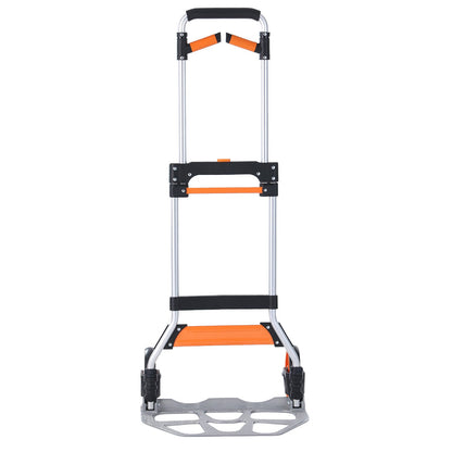 Folding Hand Truck, 140 kg Load Capacity, Aluminum Portable Cart, Convertible Hand Truck and Dolly with V952-KZDSTHC500B01UEHNV0