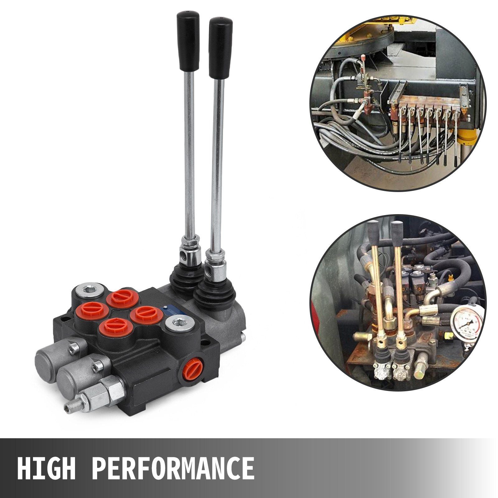 Hydraulic Valve 2 Spool Hydraulic Directional Control Valve 11gpm Hydraulic Control Valve Double Acting for V952-KZF2S11GPMYY00001V0