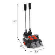 Hydraulic Valve 2 Spool Hydraulic Directional Control Valve 11gpm Hydraulic Control Valve Double Acting for V952-KZF2S11GPMYY00001V0