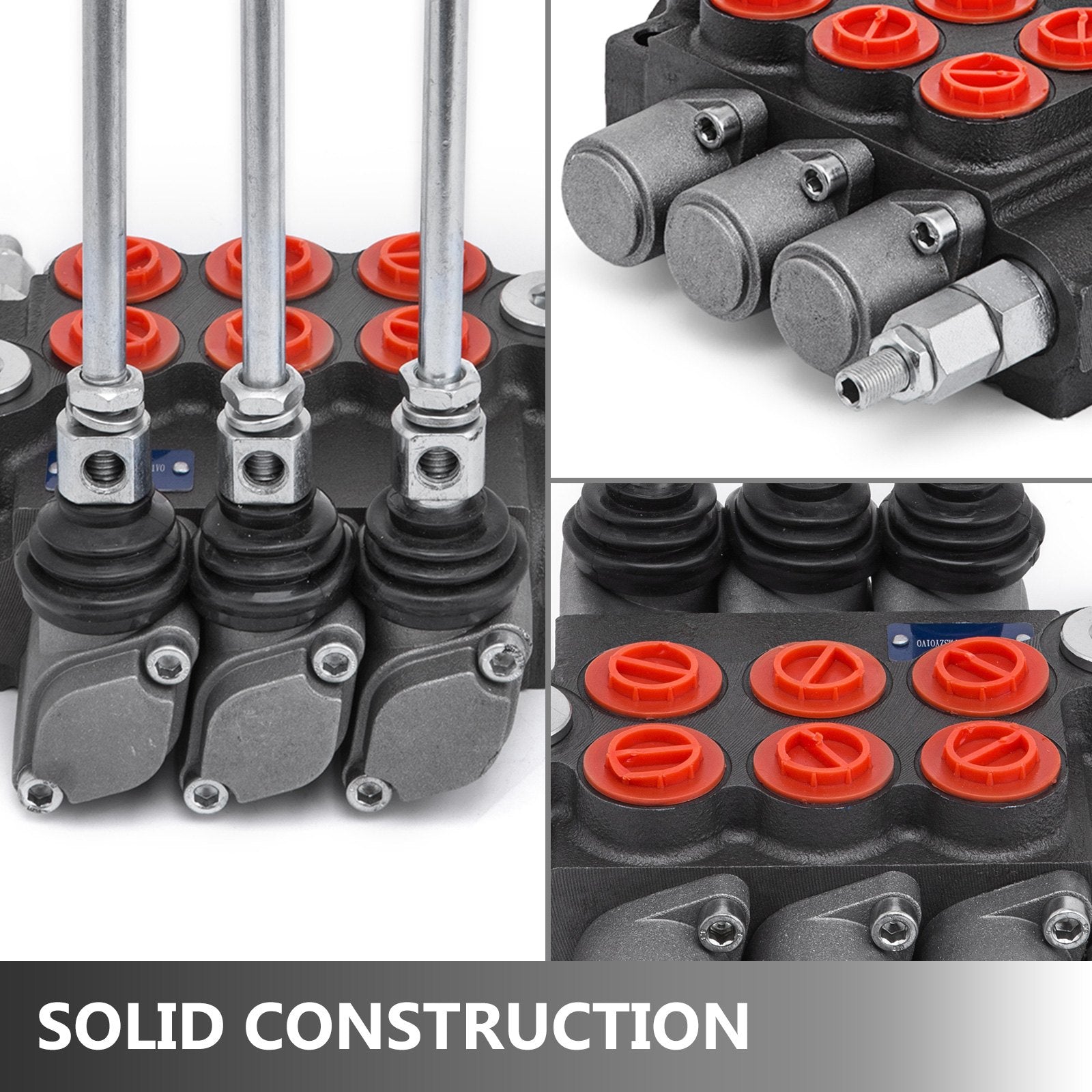 3 Spool Hydraulic Control Valve 11GPM Hydraulic Directional Control Valve Double Acting Hydraulic Valve for V952-KZF3ZYY11GPMSZY01V0