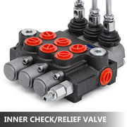 3 Spool Hydraulic Control Valve 11GPM Hydraulic Directional Control Valve Double Acting Hydraulic Valve for V952-KZF3ZYY11GPMSZY01V0