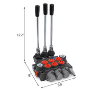 3 Spool Hydraulic Control Valve 11GPM Hydraulic Directional Control Valve Double Acting Hydraulic Valve for V952-KZF3ZYY11GPMSZY01V0