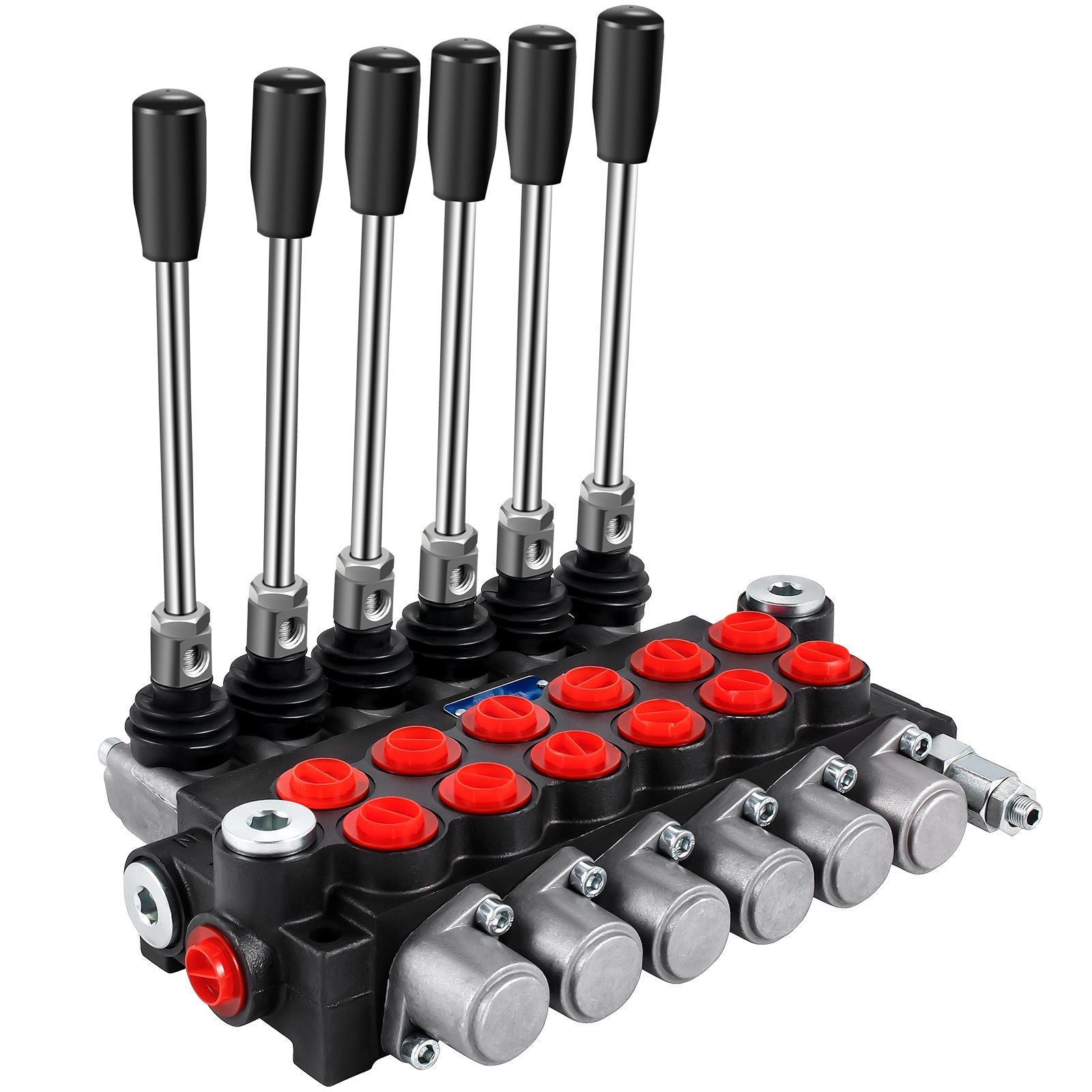 Hydraulic Directional Control Valve, 6 Spool Hydraulic Spool Valve, 11 GPM Hydraulic Loader Valve, 3600 PSI V952-KZFFXYC611GPMFJ1GV0