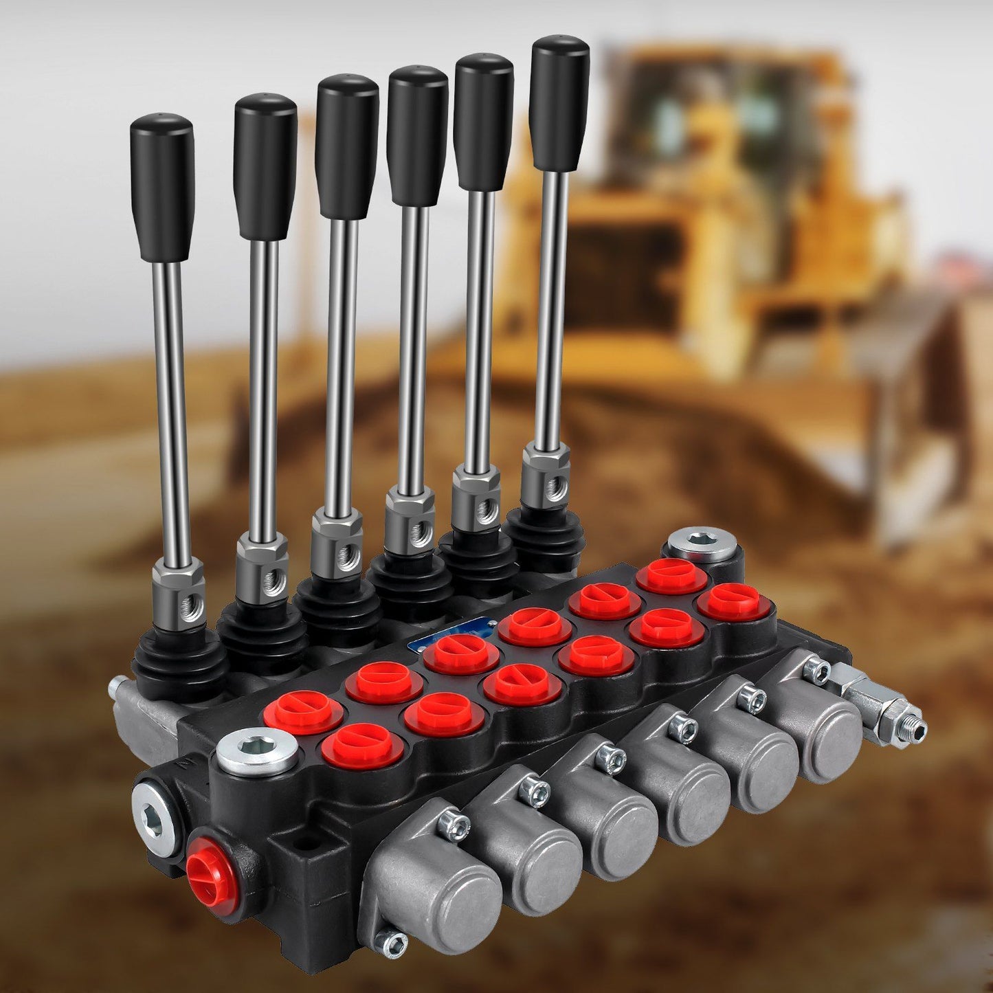 Hydraulic Directional Control Valve, 6 Spool Hydraulic Spool Valve, 11 GPM Hydraulic Loader Valve, 3600 PSI V952-KZFFXYC611GPMFJ1GV0
