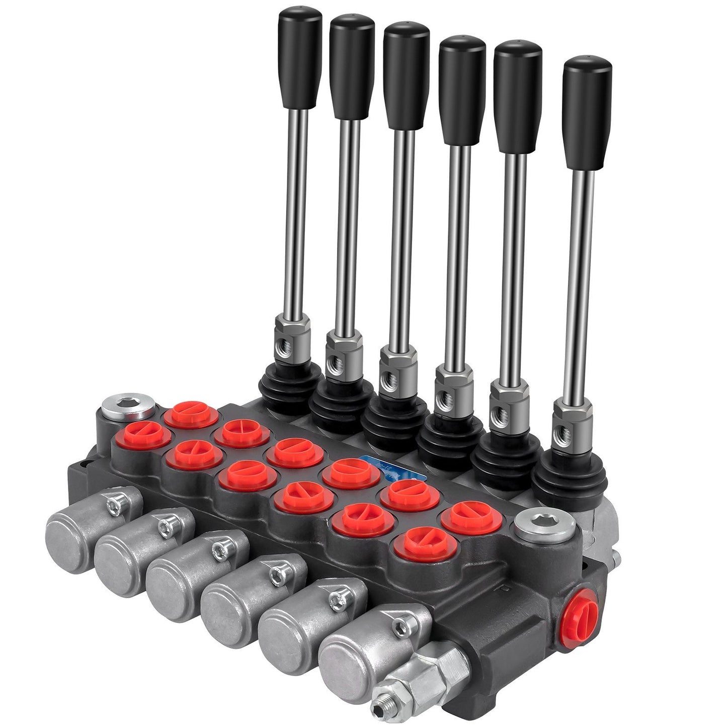 Hydraulic Directional Control Valve, 6 Spool Hydraulic Spool Valve, 11 GPM Hydraulic Loader Valve, 3600 PSI V952-KZFFXYC611GPMFJ1GV0