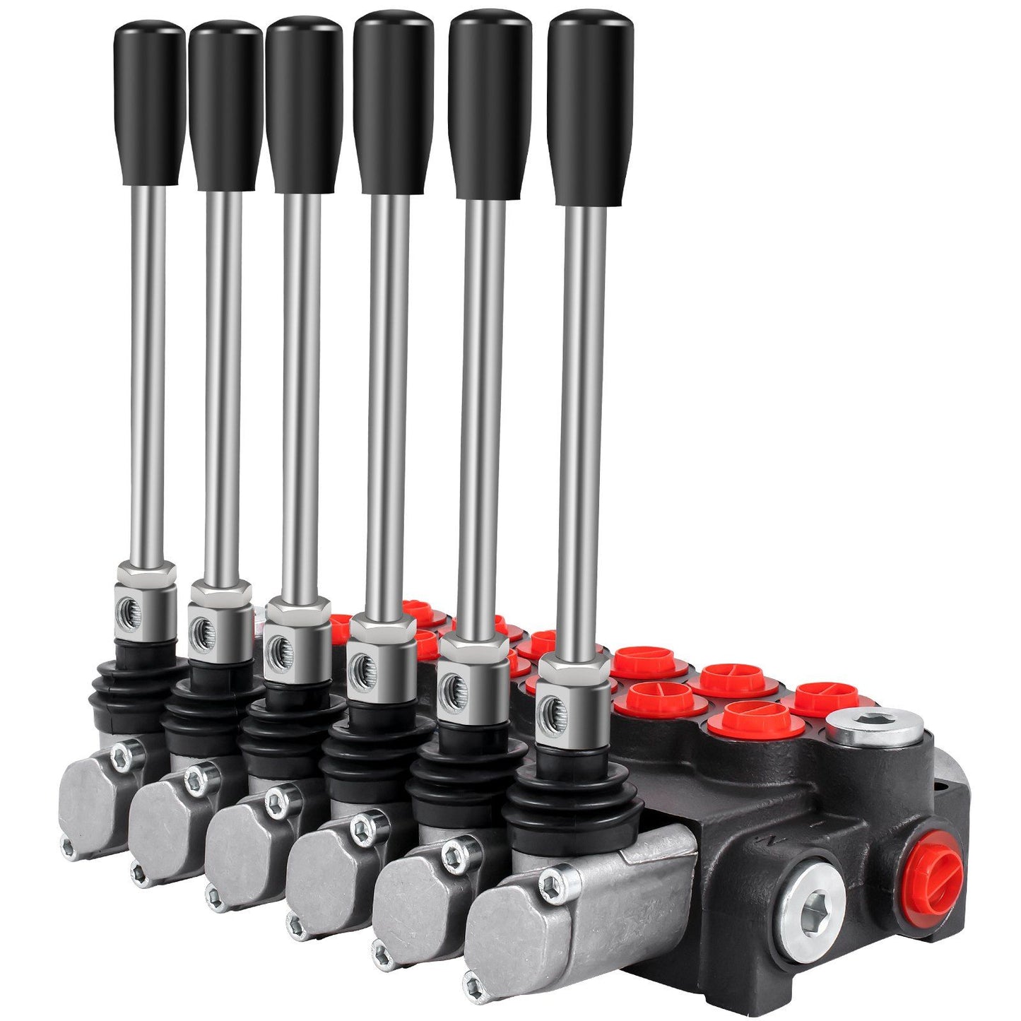 Hydraulic Directional Control Valve, 6 Spool Hydraulic Spool Valve, 11 GPM Hydraulic Loader Valve, 3600 PSI V952-KZFFXYC611GPMFJ1GV0