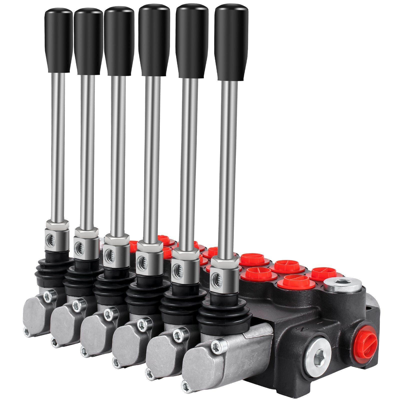 Hydraulic Directional Control Valve, 6 Spool Hydraulic Spool Valve, 11 GPM Hydraulic Loader Valve, 3600 PSI V952-KZFFXYC611GPMFJ1GV0