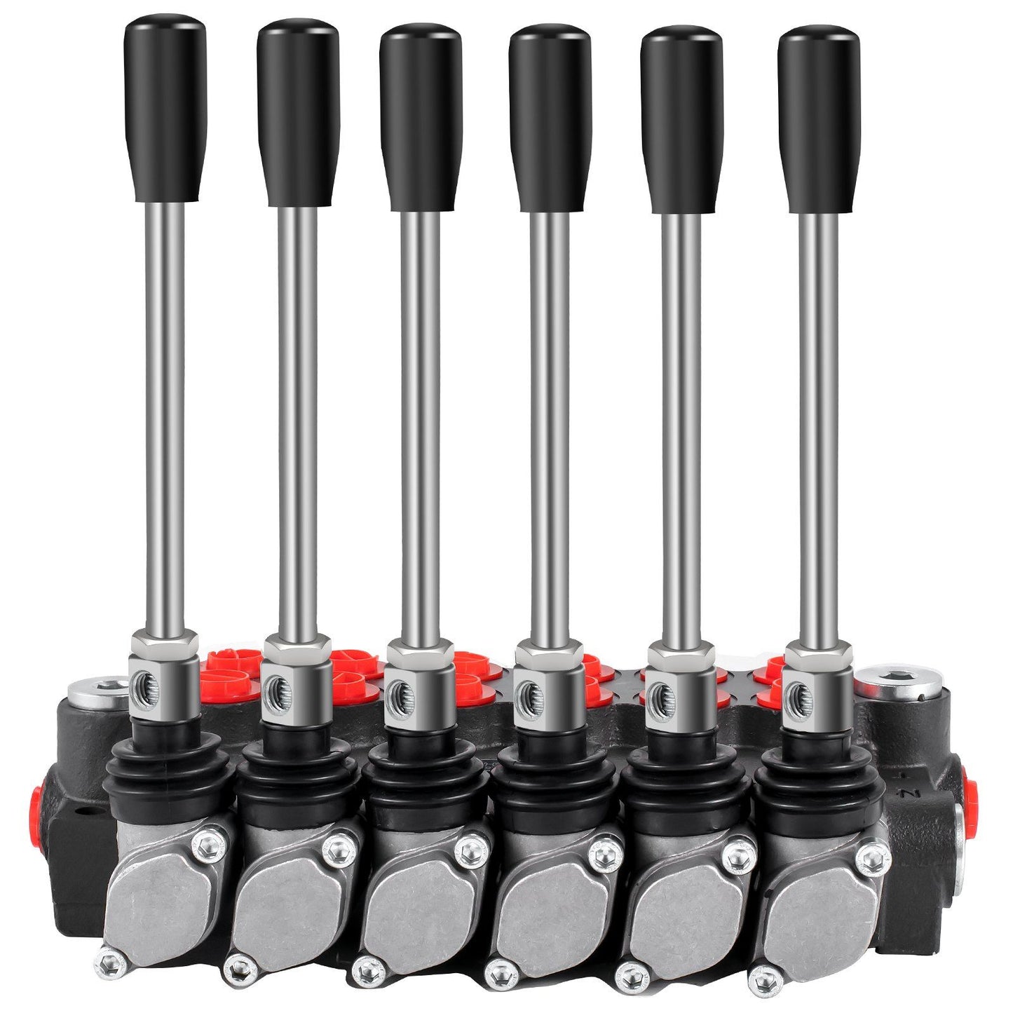 Hydraulic Directional Control Valve, 6 Spool Hydraulic Spool Valve, 11 GPM Hydraulic Loader Valve, 3600 PSI V952-KZFFXYC611GPMFJ1GV0