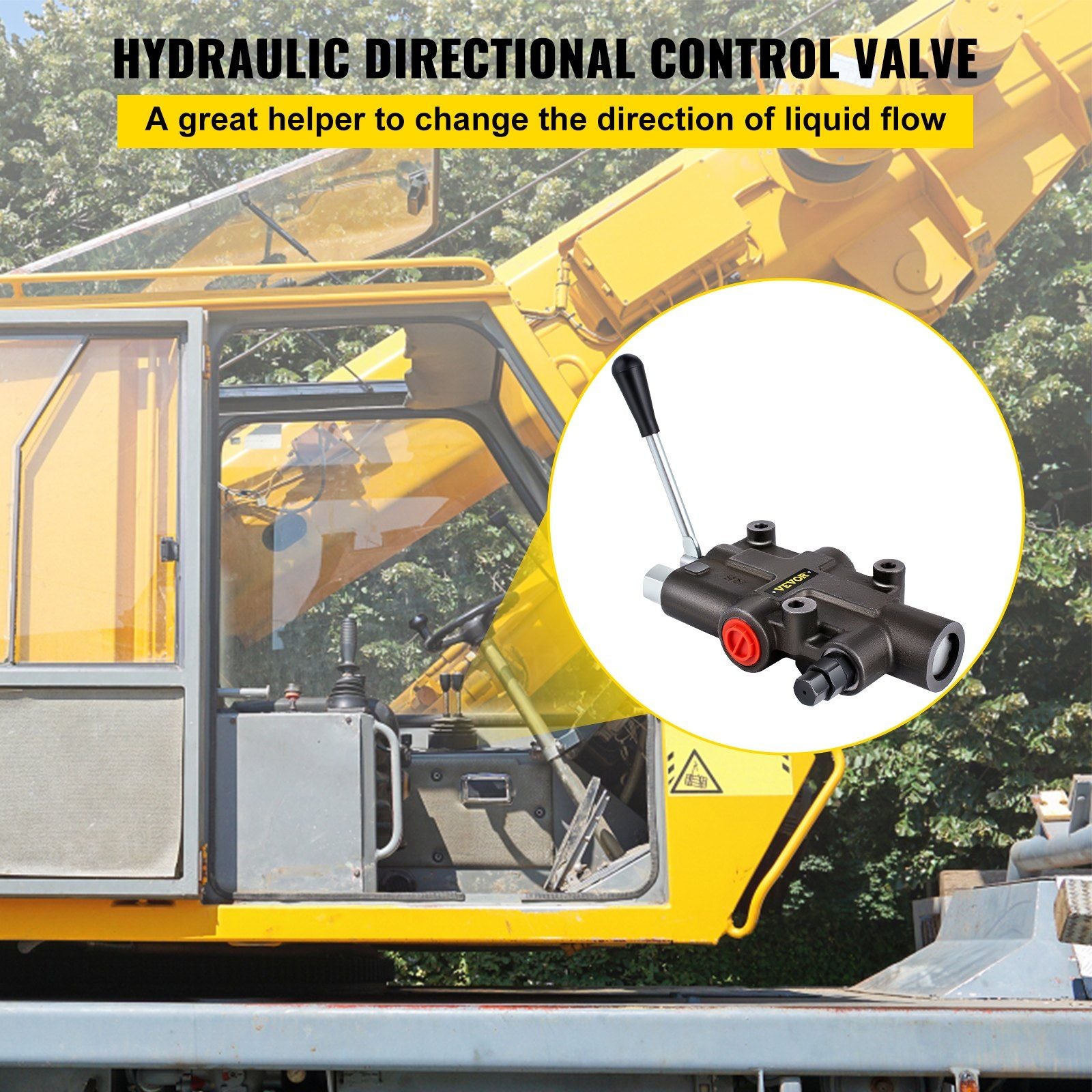 Hydraulic Directional Control Valve, 1 Spool Hydraulic Spool Valve, 21 GPM Hydraulic Loader Valve, 3625 PSI V952-KZFHFJK121GPMZAYGV0